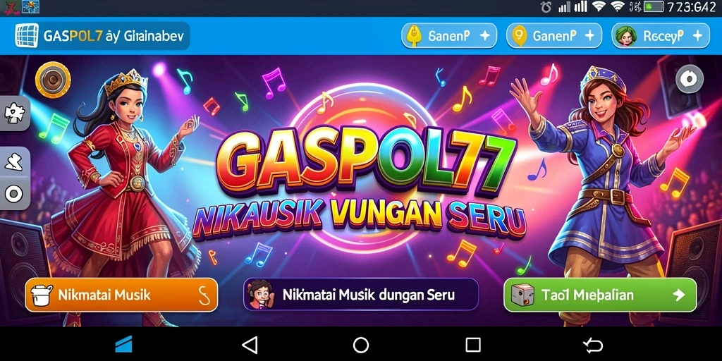 Tampilan menarik dari gameplay GASPOL77 yang penuh warna dan ritme.