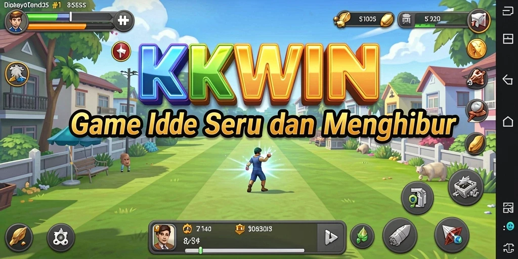Tampilan gameplay KKWIN yang penuh warna dan menarik.
