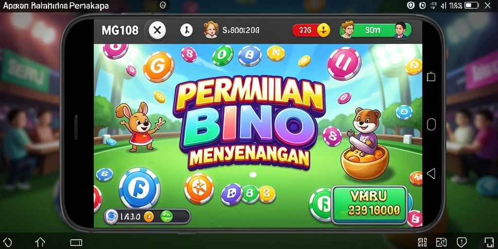 Tampilan gameplay Bingo yang seru dan mendebarkan di MG108.