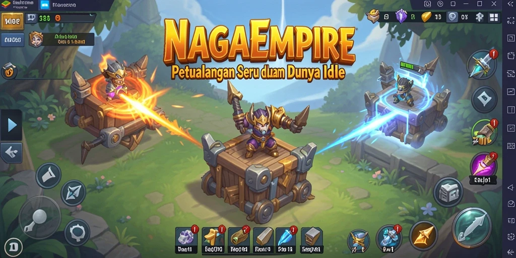 Tampilan gameplay NAGAEMPIRE yang menawan dan interaktif.