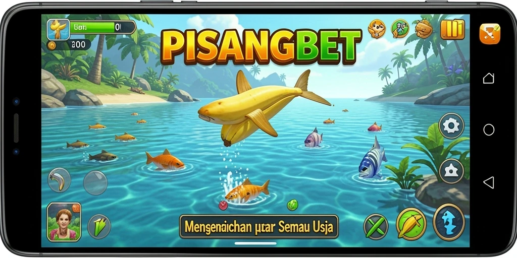 Tampilan screenshot gameplay PISANGBET menampilkan aksi memancing yang seru.