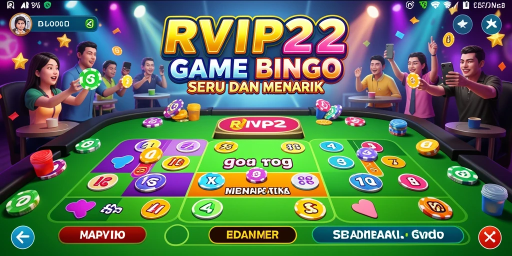 Tampilan seru gameplay Bingo di RVIP2 menunjukkan keseruan bermain.
