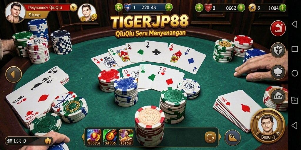 Tampilan gameplay QiuQiu menarik di TIGERJP88.